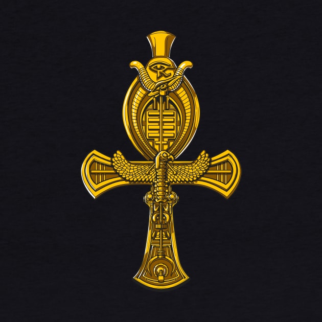 Ankh Cross Egyptian Symbol by underheaven